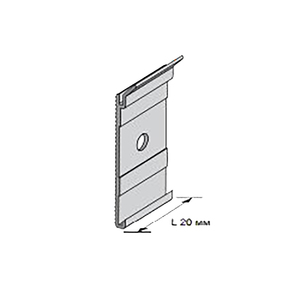 Перфорированная опора PKGS 66 (2см. шт.), для плинтуса PROSKIRTING, Progress profiles