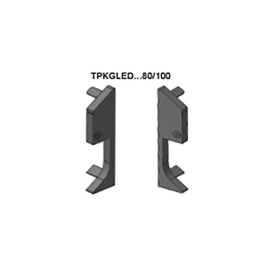 Плинтус с подсветкой, алюминиевый, полированный хром, PKGLEDBC 100 - PROSKIRTING GILED, Progress profiles 2м.