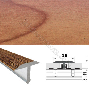 Т-образный порожек алюминий ламинированный для пола SMR 2,5м х 18мм Кедр 26