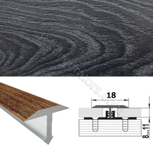 Т-образный порожек алюминий ламинированный для пола SMR 2,5м х 18мм Дуб черный 36