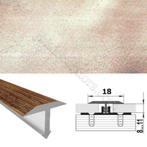 Т-образный порожек алюминий ламинированный для пола SMR 2,5м х 18мм Мрамор 21