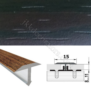Т-образный порожек алюминий ламинированный для пола SMR 2,7м х 15мм Махагон 29