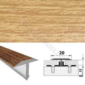 Т-образный порожек алюминий ламинированный для пола SMR 2,7м х 20мм Горная сосна 40