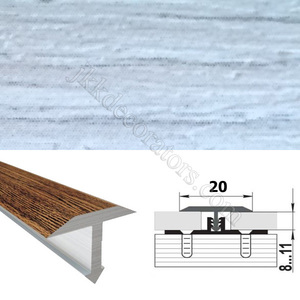 Т-образный порожек алюминий ламинированный для пола SMR 2,7м х 20мм Корейский дуб 44