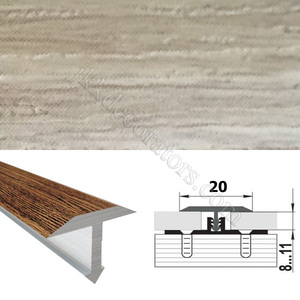 Т-образный порожек алюминий ламинированный для пола SMR 2,7м х 20мм Ясень 41