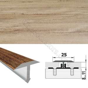 Т-образный порожек алюминий ламинированный для пола SMR 2,7м х 25мм Светлый дуб 43