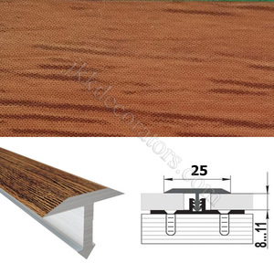 Т-образный порожек алюминий ламинированный для пола SMR 2,7м х 25мм Черешня 36