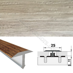 Т-образный порожек алюминий ламинированный для пола SMR 2,7м х 25мм Ясень 41