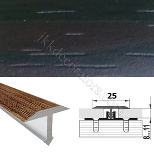 Т-образный порожек алюминий ламинированный для пола SMR 2,7м х 25мм Махагон 29