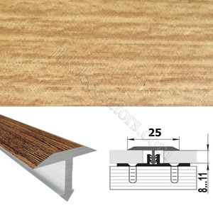 Т-образный порожек алюминий ламинированный для пола SMR 2,7м х 25мм Горная сосна 40